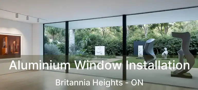  Aluminium Window Installation Britannia Heights - ON