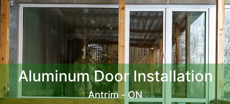  Aluminum Door Installation Antrim - ON