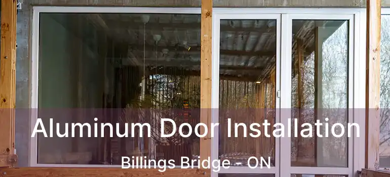  Aluminum Door Installation Billings Bridge - ON