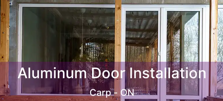  Aluminum Door Installation Carp - ON