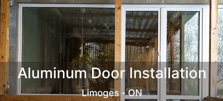  Aluminum Door Installation Limoges - ON