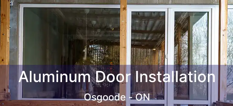  Aluminum Door Installation Osgoode - ON