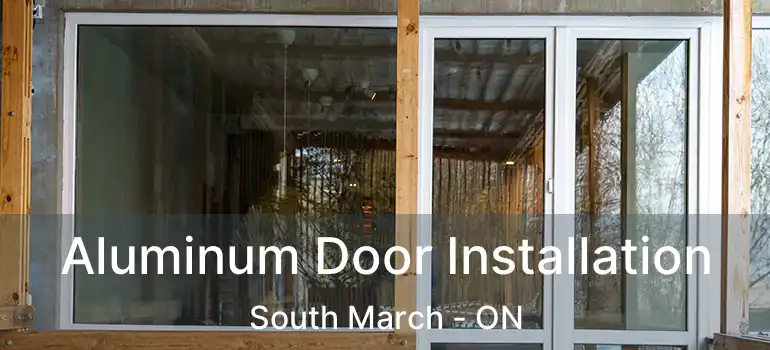  Aluminum Door Installation South March - ON