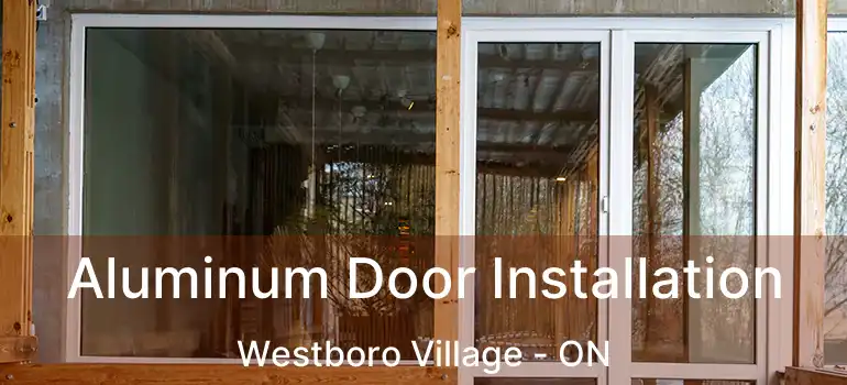  Aluminum Door Installation Westboro Village - ON