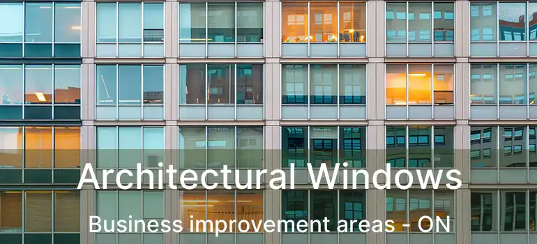  Architectural Windows Business improvement areas - ON