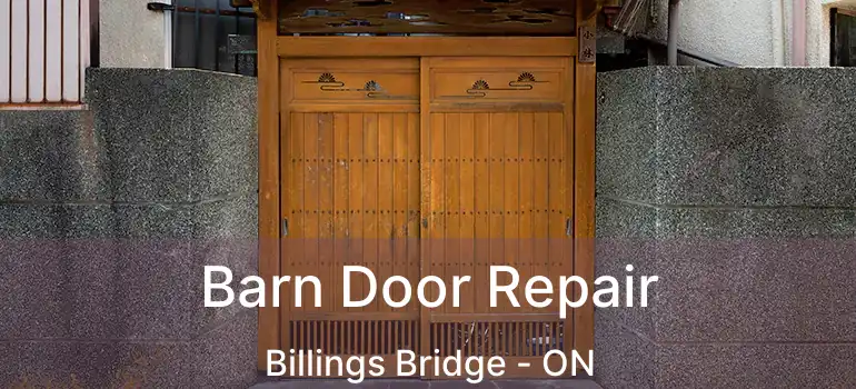  Barn Door Repair Billings Bridge - ON