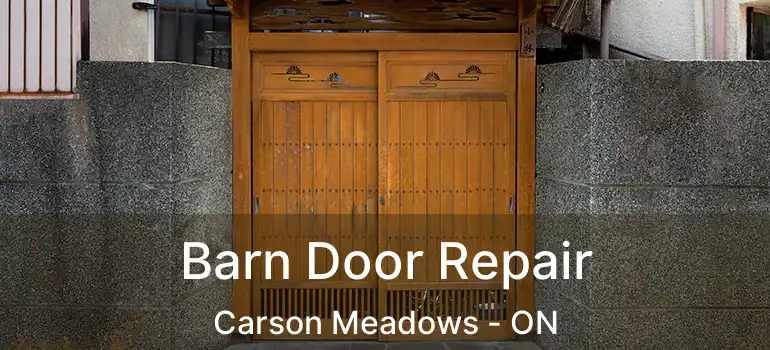  Barn Door Repair Carson Meadows - ON