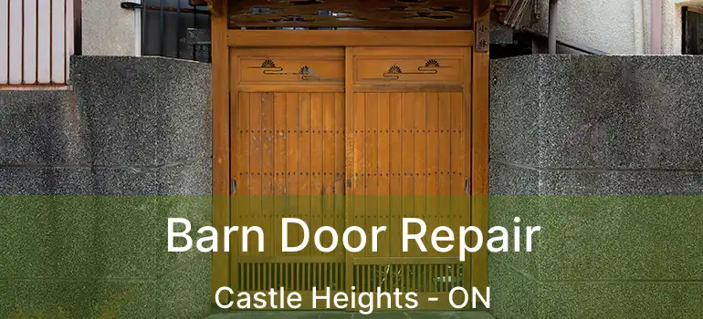  Barn Door Repair Castle Heights - ON