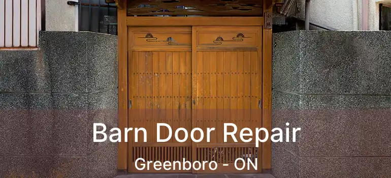  Barn Door Repair Greenboro - ON