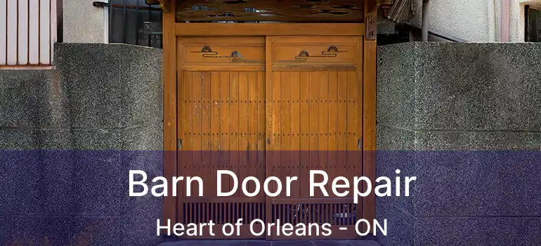  Barn Door Repair Heart of Orleans - ON