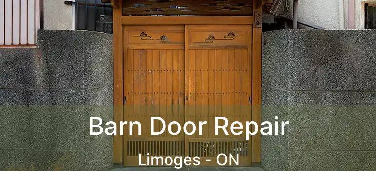  Barn Door Repair Limoges - ON