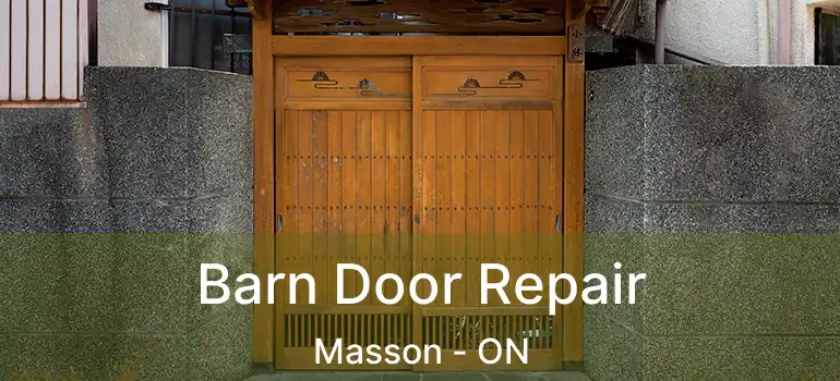  Barn Door Repair Masson - ON