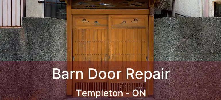  Barn Door Repair Templeton - ON