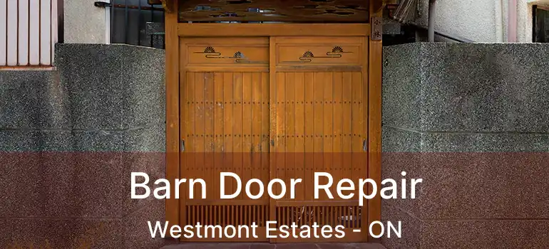  Barn Door Repair Westmont Estates - ON