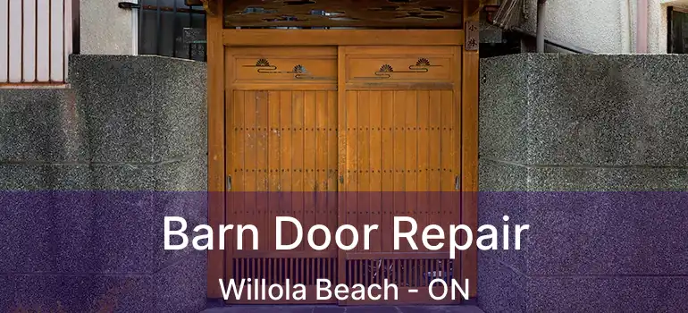  Barn Door Repair Willola Beach - ON