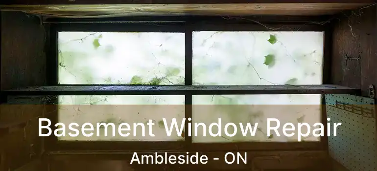  Basement Window Repair Ambleside - ON