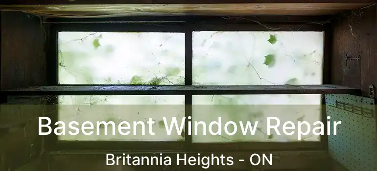  Basement Window Repair Britannia Heights - ON