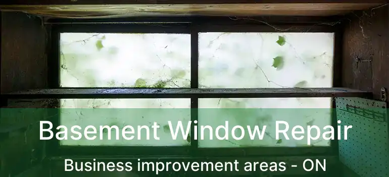  Basement Window Repair Business improvement areas - ON