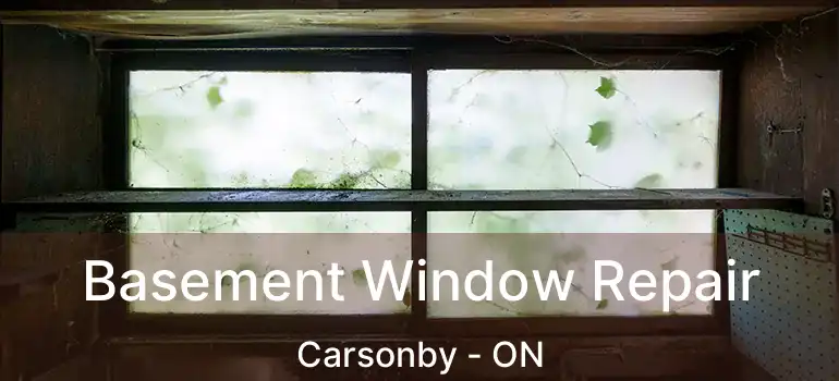  Basement Window Repair Carsonby - ON