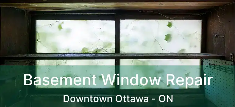  Basement Window Repair Downtown Ottawa - ON