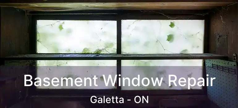  Basement Window Repair Galetta - ON