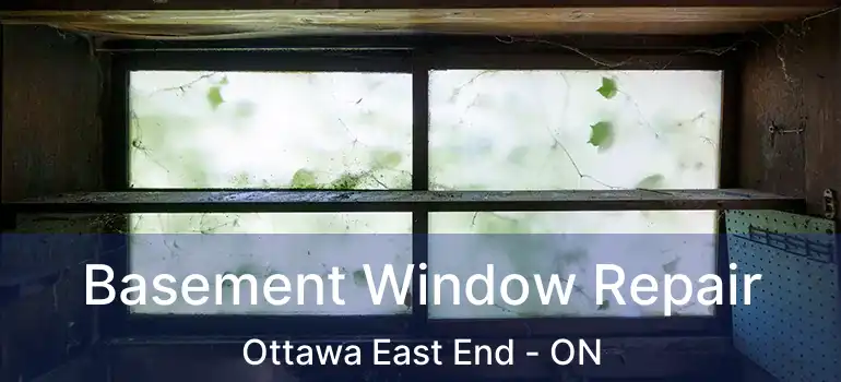  Basement Window Repair Ottawa East End - ON