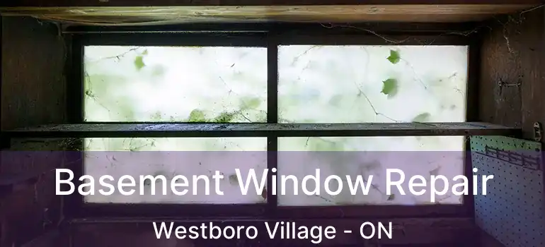  Basement Window Repair Westboro Village - ON