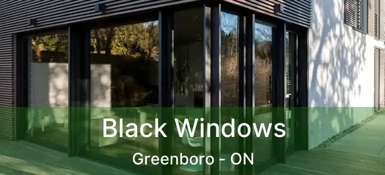  Black Windows Greenboro - ON