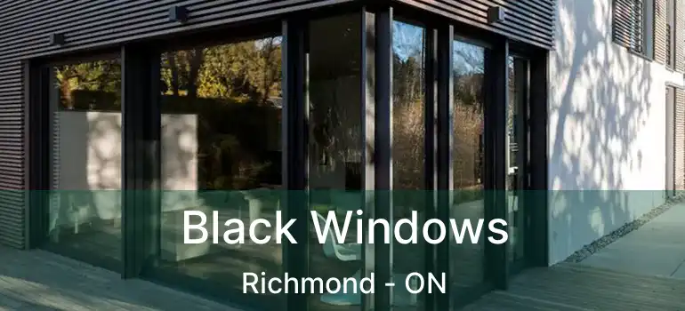  Black Windows Richmond - ON