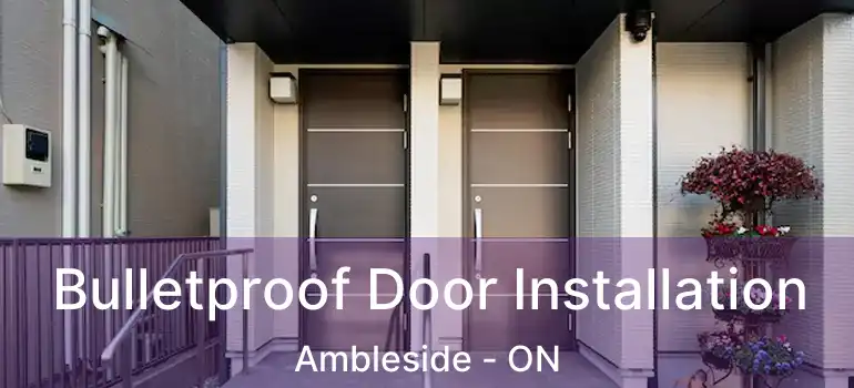  Bulletproof Door Installation Ambleside - ON