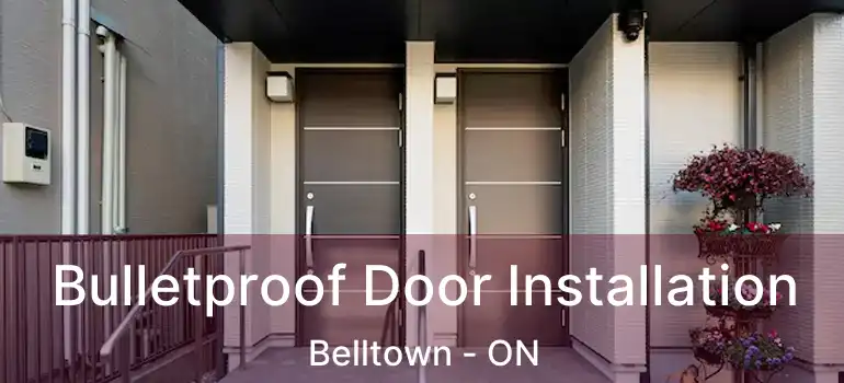  Bulletproof Door Installation Belltown - ON