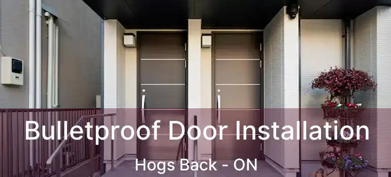  Bulletproof Door Installation Hogs Back - ON