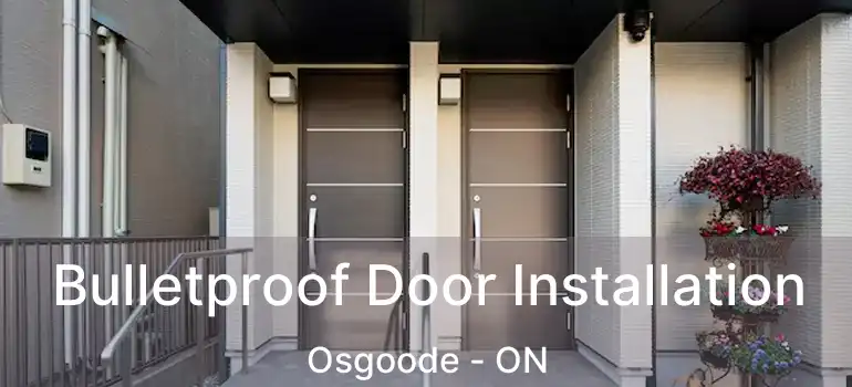  Bulletproof Door Installation Osgoode - ON