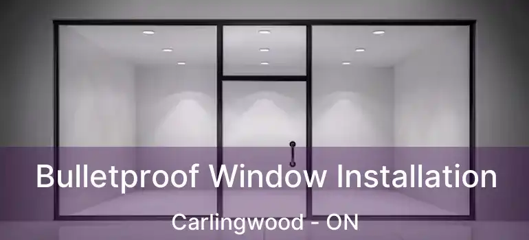  Bulletproof Window Installation Carlingwood - ON