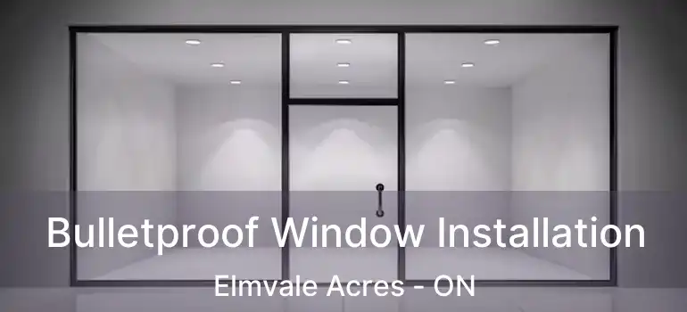  Bulletproof Window Installation Elmvale Acres - ON