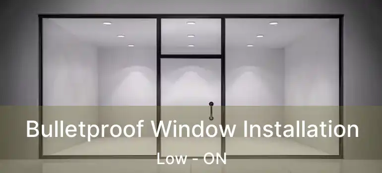  Bulletproof Window Installation Low - ON