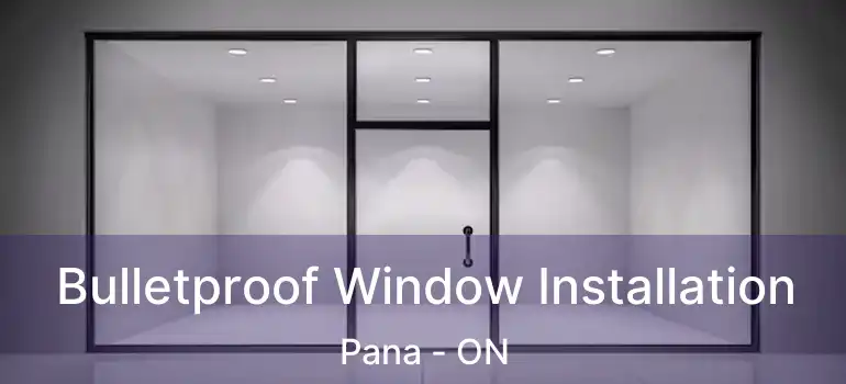  Bulletproof Window Installation Pana - ON