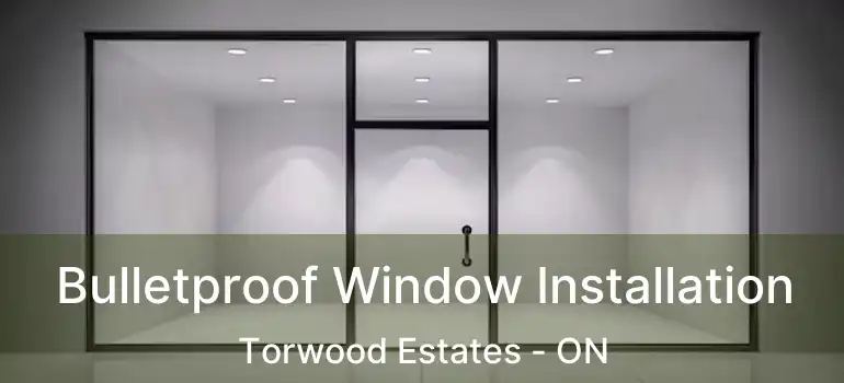  Bulletproof Window Installation Torwood Estates - ON