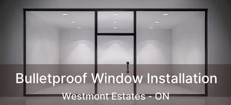  Bulletproof Window Installation Westmont Estates - ON