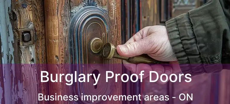  Burglary Proof Doors Business improvement areas - ON