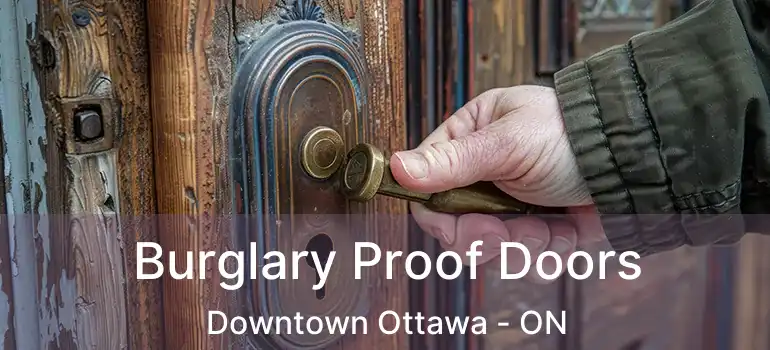  Burglary Proof Doors Downtown Ottawa - ON