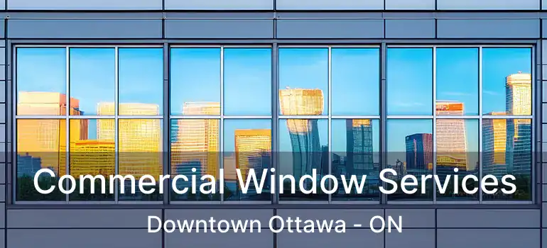  Commercial Window Services Downtown Ottawa - ON