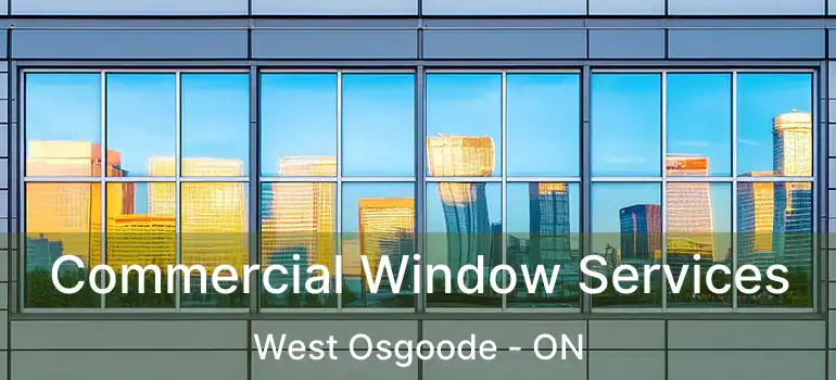  Commercial Window Services West Osgoode - ON