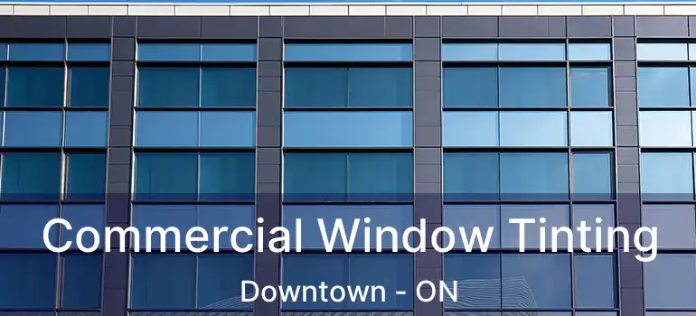  Commercial Window Tinting Downtown - ON