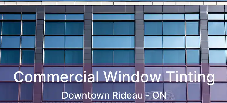  Commercial Window Tinting Downtown Rideau - ON