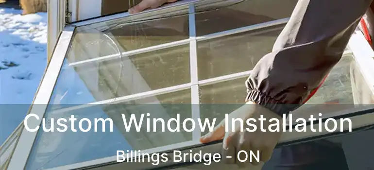  Custom Window Installation Billings Bridge - ON