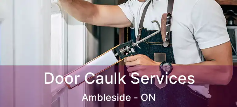  Door Caulk Services Ambleside - ON