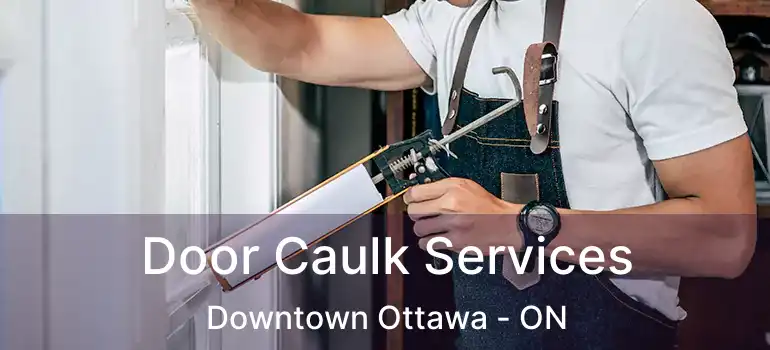  Door Caulk Services Downtown Ottawa - ON