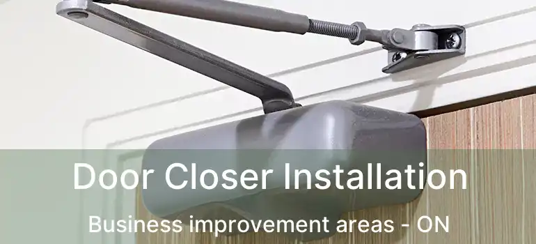  Door Closer Installation Business improvement areas - ON