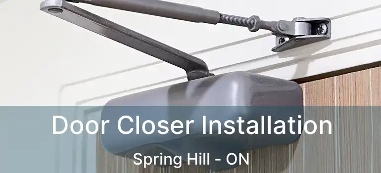  Door Closer Installation Spring Hill - ON